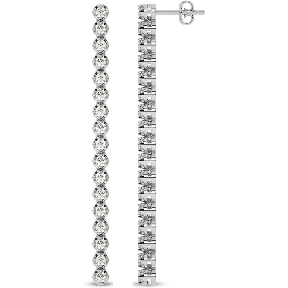 Dangling Diamond Earrings for Women | 10K Solid Gold Lab Grown Diamond Earrings | Ideal Gift for Her - Future Jewelry
