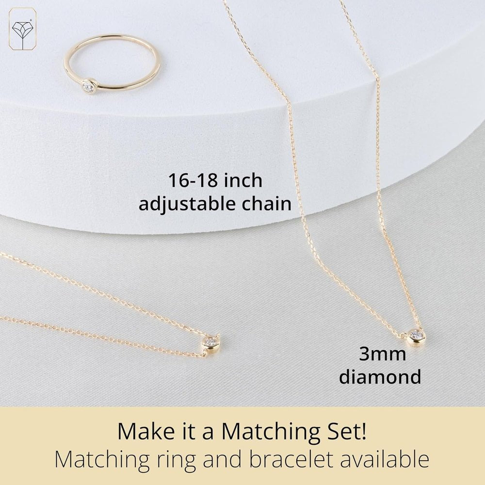 Diamond Bracelet and Necklace Set in 10K Yellow Gold - Future Jewelry