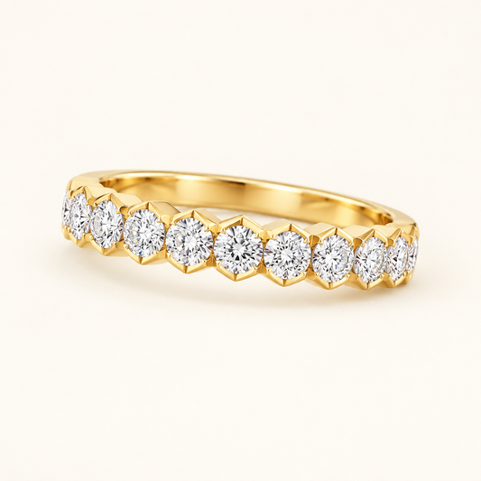 Diamond Eternity Ring for Women in Yellow Gold - Future Jewelry