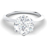 Diamond Solitaire Engagement Ring, 14K White Gold