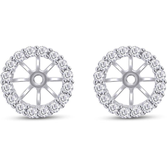 Earring Jackets for Seven Millimeter Studs in 14K Gold - Future Jewelry