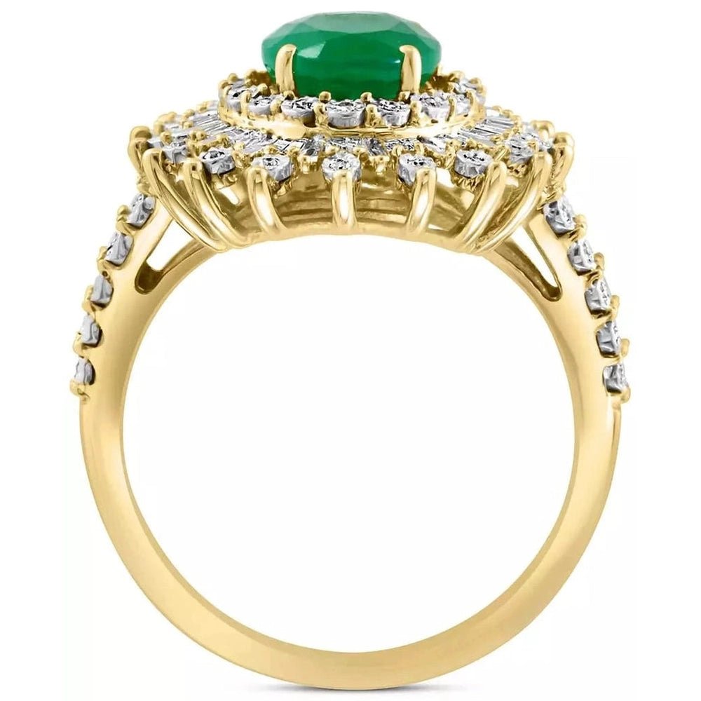 Effy Women’s Ruby Inspired Statement Ring in 14K White Gold with Lab Diamonds - Future Jewelry