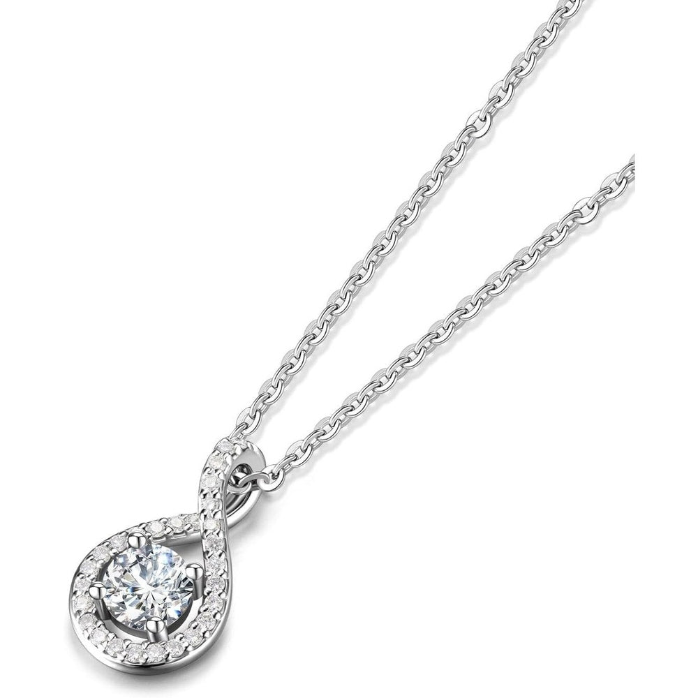 Eternal Radiance 0.43 - 1.25 Ct. Tw. Lab - Grown Diamond Infinity Pendant Necklace in Sterling Silver Fine Jewelry for Women - Future Jewelry