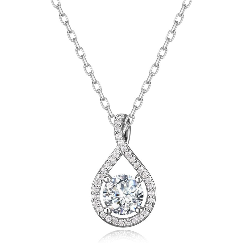 Eternal Radiance 0.43 - 1.25 Ct. Tw. Lab - Grown Diamond Infinity Pendant Necklace in Sterling Silver Fine Jewelry for Women - Future Jewelry