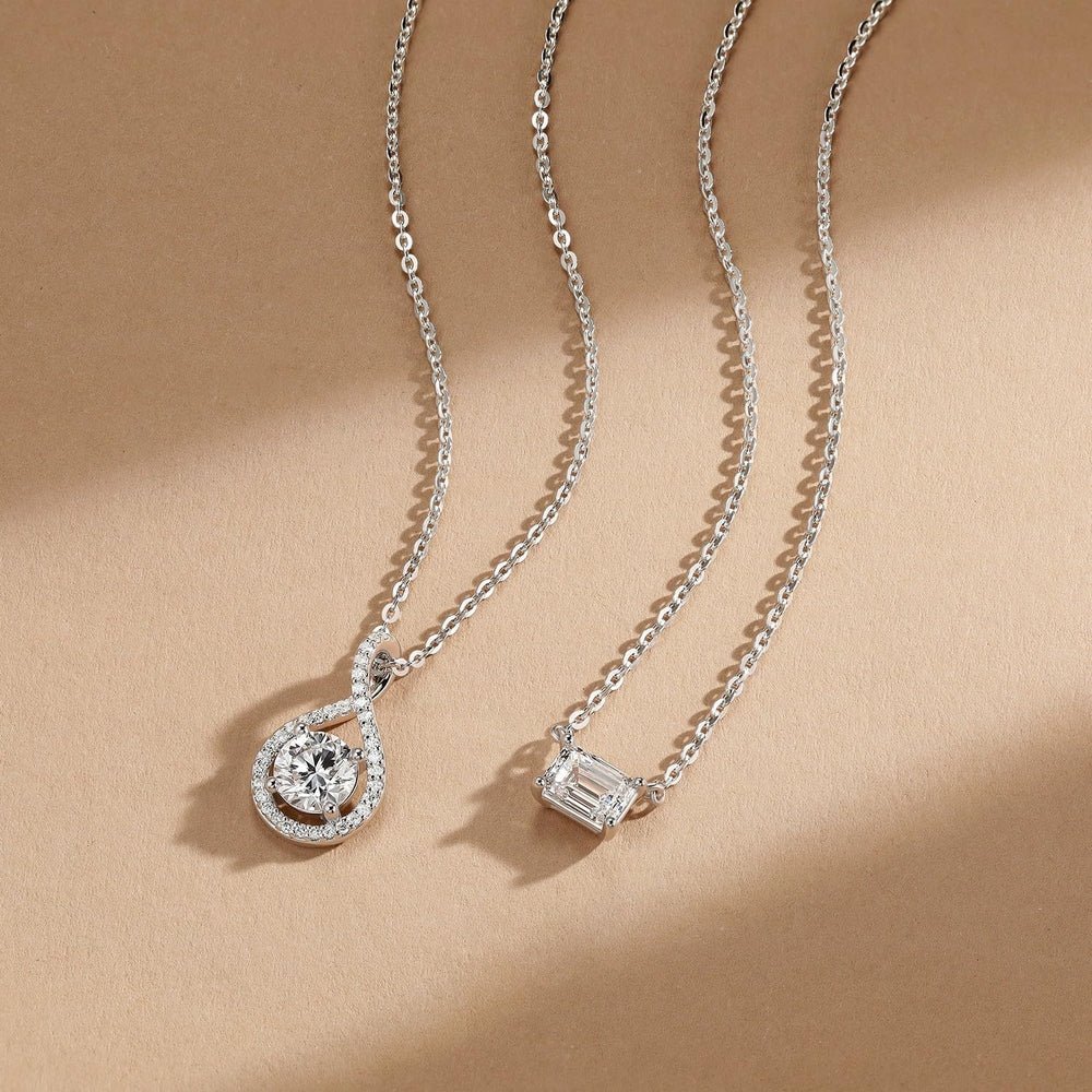 Eternal Radiance 0.43 - 1.25 Ct. Tw. Lab - Grown Diamond Infinity Pendant Necklace in Sterling Silver Fine Jewelry for Women - Future Jewelry