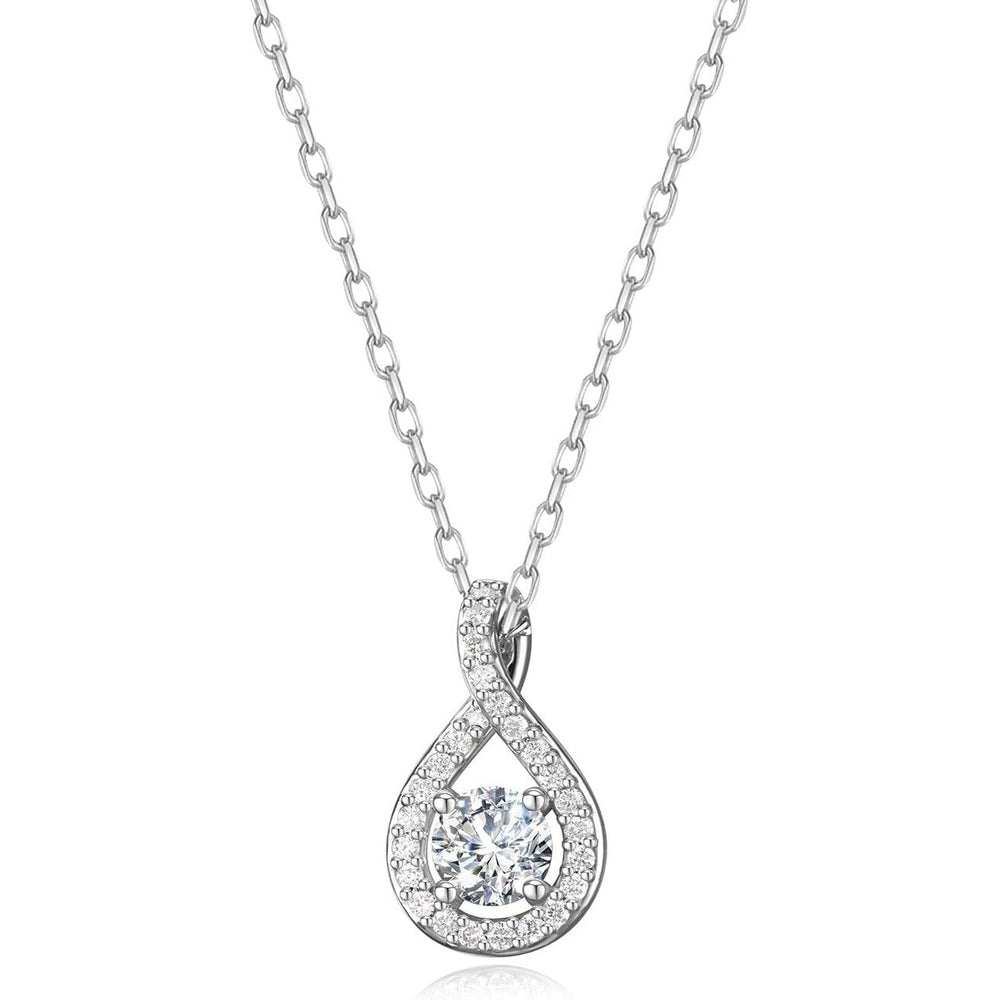 Eternal Radiance 0.43 - 1.25 Ct. Tw. Lab - Grown Diamond Infinity Pendant Necklace in Sterling Silver Fine Jewelry for Women - Future Jewelry