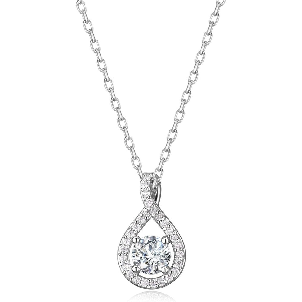 Eternal Radiance 0.43 - 1.25 Ct. Tw. Lab - Grown Diamond Infinity Pendant Necklace in Sterling Silver Fine Jewelry for Women - Future Jewelry
