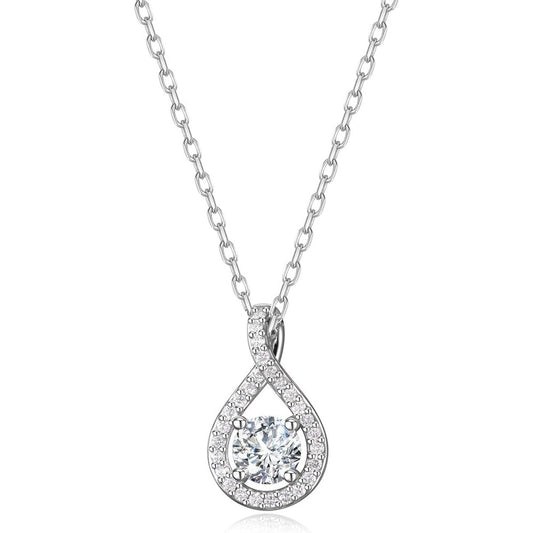 Eternal Radiance 0.43 - 1.25 Ct. Tw. Lab - Grown Diamond Infinity Pendant Necklace in Sterling Silver Fine Jewelry for Women - Future Jewelry
