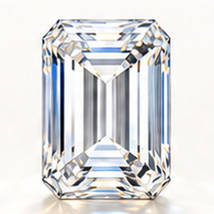 Emerald cut lab diamond rings