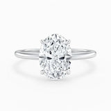 1.65 Carat Oval Lab Grown Diamond Engagement Ring, 14K Yellow Gold