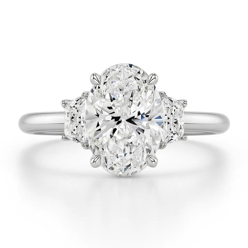 4 Carat Lab Diamond Engagement Ring in 14K Yellow Gold Future Jewelry