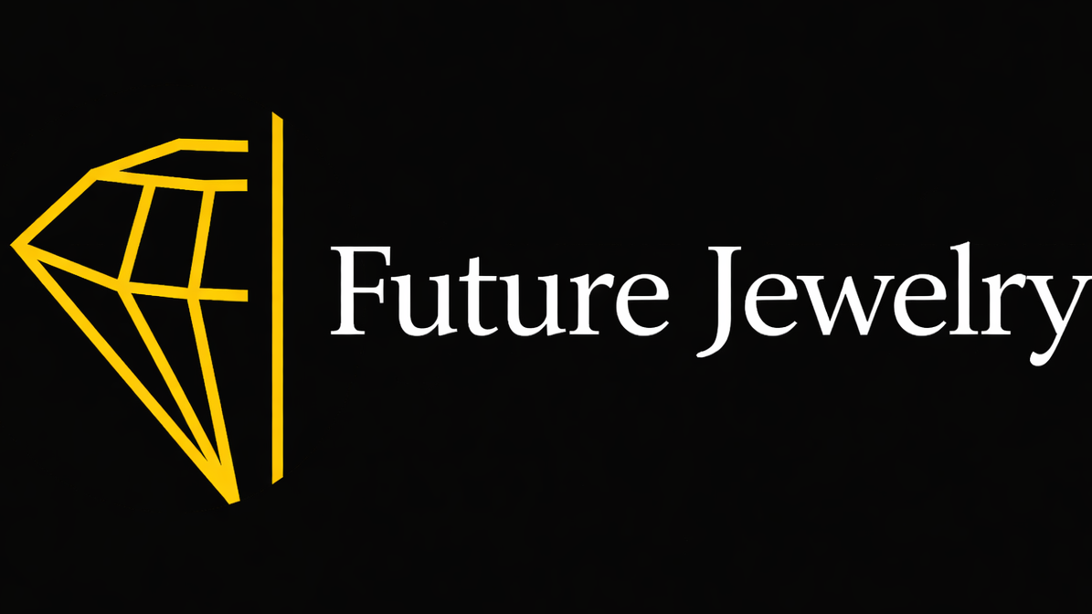 Logo of 'Future Jewelry' with a yellow diamond-shaped design on a black background in the checkout page