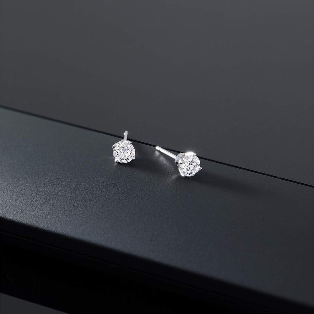 Gem Stone King 0.20 to 1.50 Carat 14K Gold Lab Grown Diamond Stud Earrings | Gold Earrings For Women Men | F - G Color | VS1 - VS2 Clarity - Future Jewelry