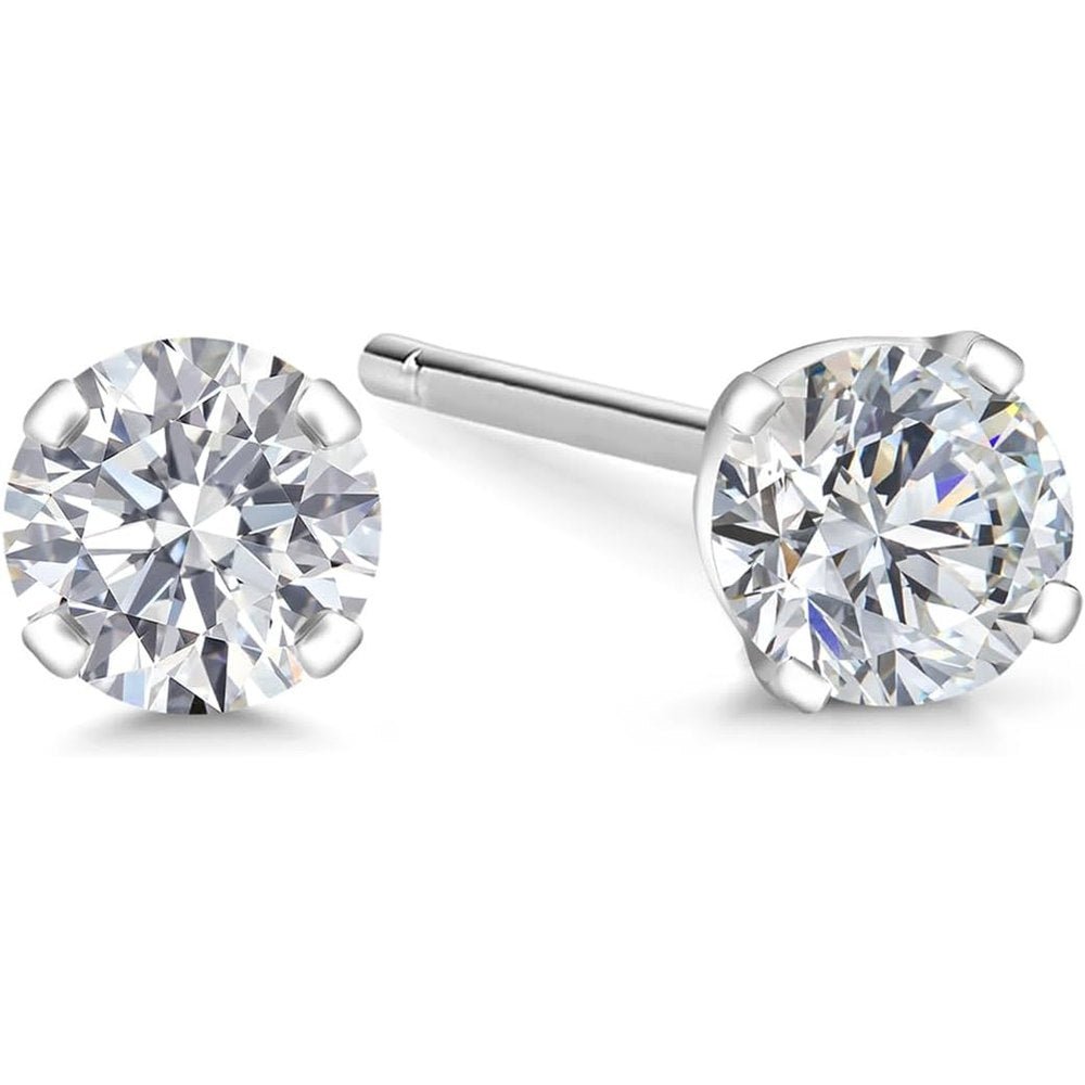 Gem Stone King 0.20 to 1.50 Carat 14K Gold Lab Grown Diamond Stud Earrings | Gold Earrings For Women Men | F - G Color | VS1 - VS2 Clarity - Future Jewelry