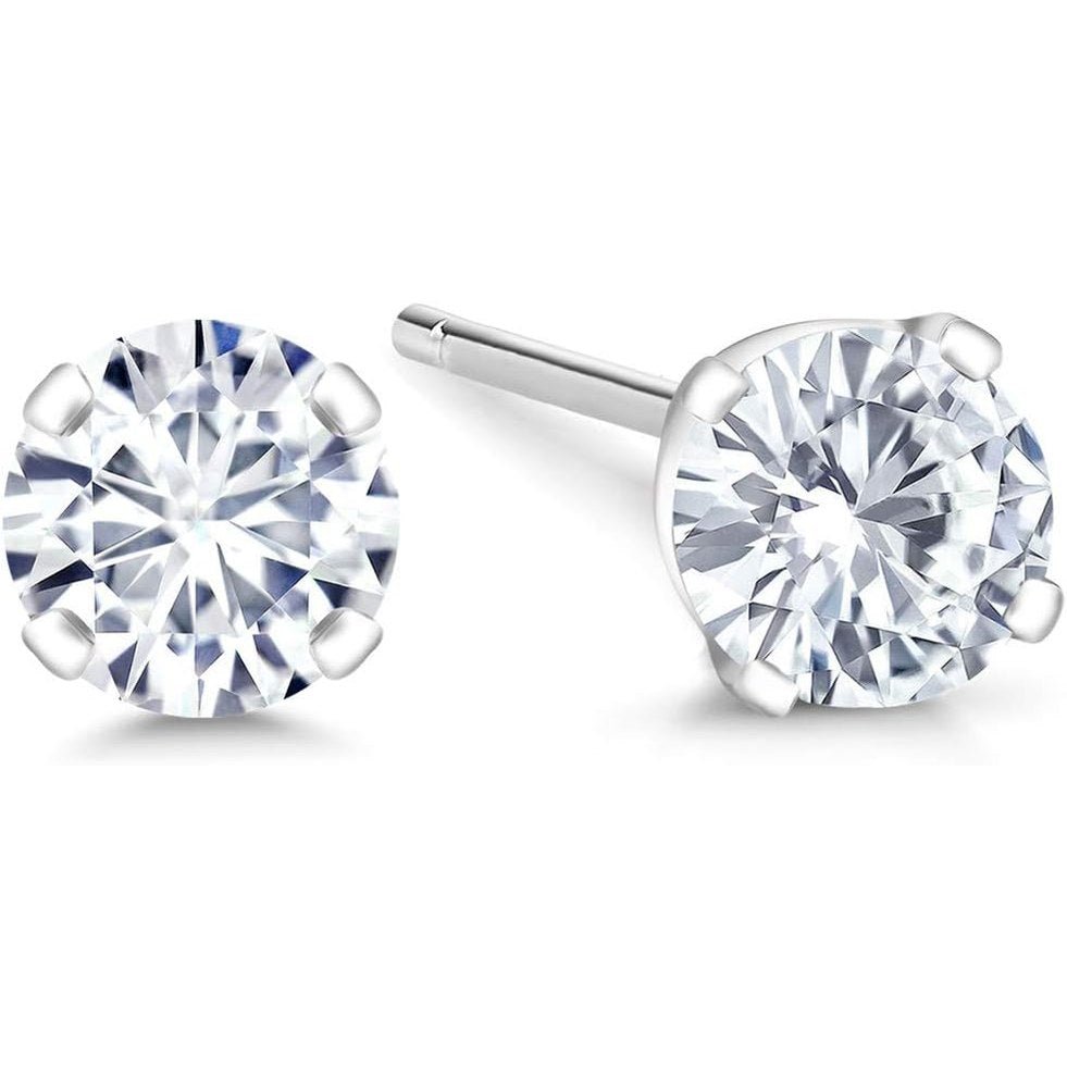 Gem Stone King 0.20 to 1.50 Carat 14K Gold Lab Grown Diamond Stud Earrings | Gold Earrings For Women Men | F - G Color | VS1 - VS2 Clarity - Future Jewelry