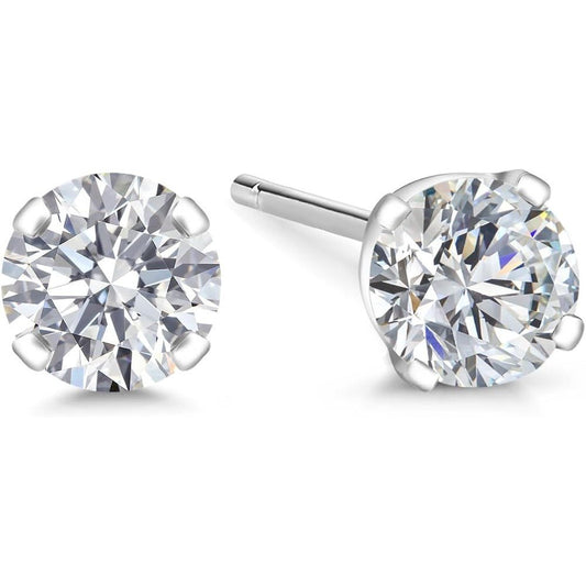 Gem Stone King 0.20 to 1.50 Carat 14K Gold Lab Grown Diamond Stud Earrings | Gold Earrings For Women Men | F - G Color | VS1 - VS2 Clarity - Future Jewelry