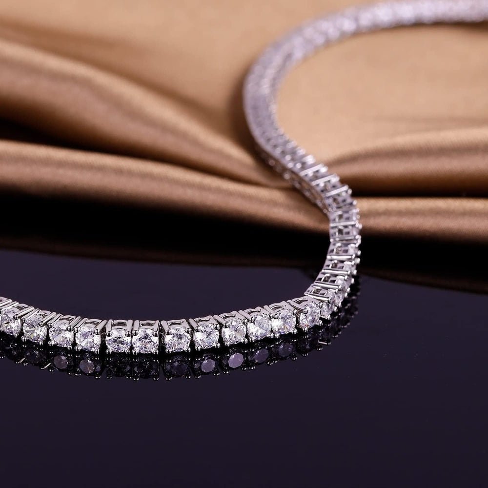 Gemsme 18K White/Yellow Gold 3.0 lab grown diamond Classic Tennis Bracelet for Women and Men 6 - 9 Inches - Future Jewelry
