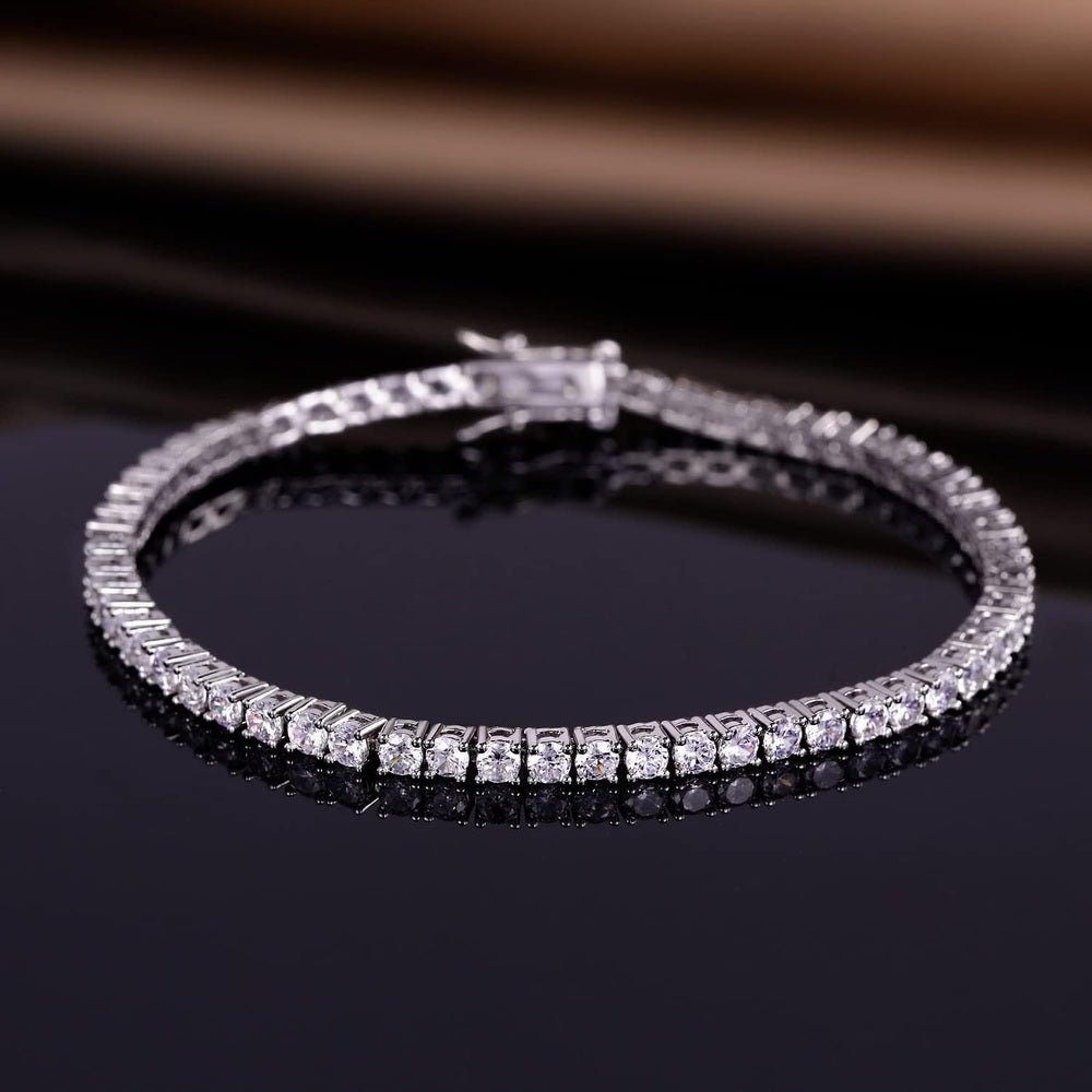 Gemsme 18K White/Yellow Gold 3.0 lab grown diamond Classic Tennis Bracelet for Women and Men 6 - 9 Inches - Future Jewelry