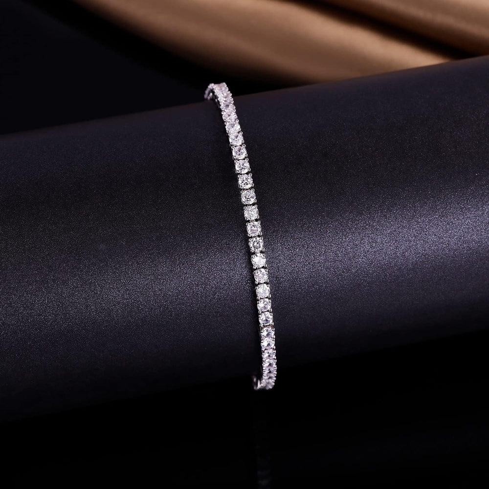 Gemsme 18K White/Yellow Gold 3.0 lab grown diamond Classic Tennis Bracelet for Women and Men 6 - 9 Inches - Future Jewelry