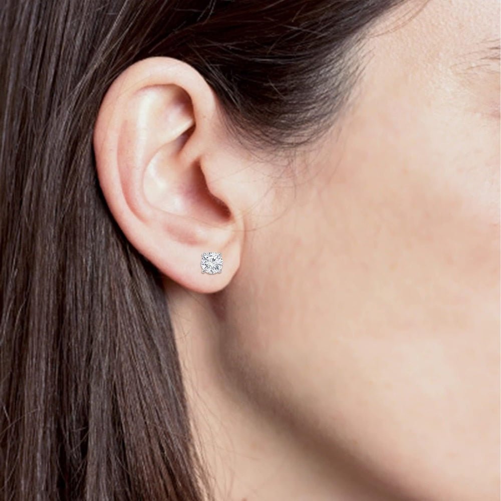Gold Screw Back Diamond Earrings for Women – Gift Box - Future Jewelry