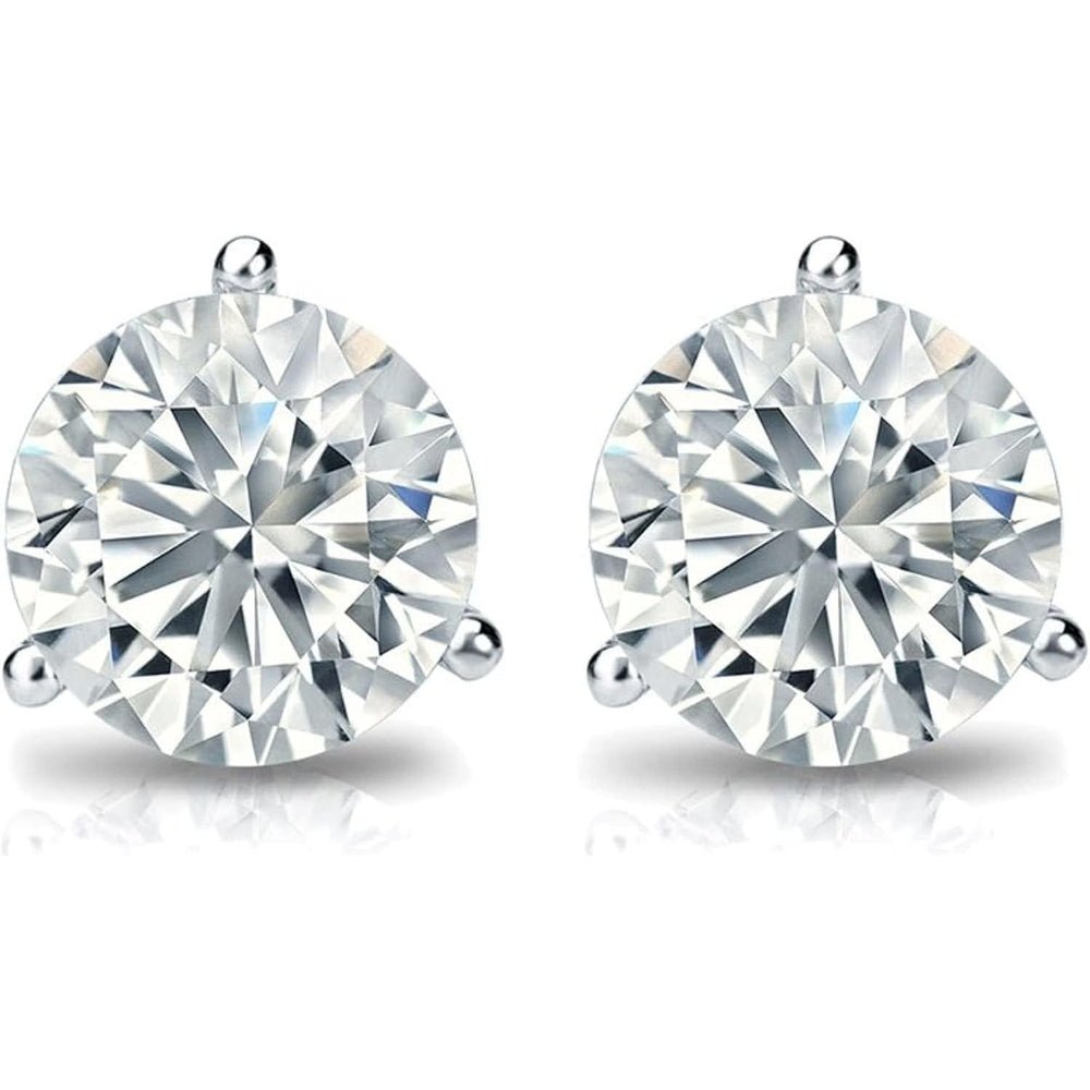 Half to Five Carat Lab Grown Diamond Stud Earrings in 14K Gold - Future Jewelry
