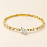 Lab Grown Diamond Butterfly Bangle Bracelet