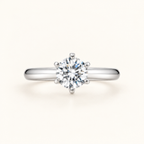 Round Lab Grown Diamond Eternity Ring, 18K White Gold