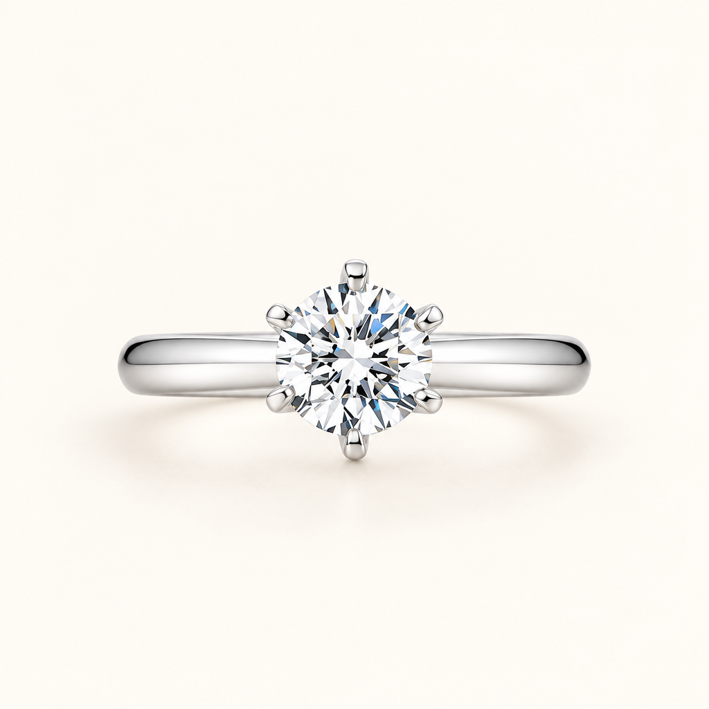 18K White Gold Round Brilliant Cut Lab Grown Diamond Eternity Ring in white gold - Future Jewelry