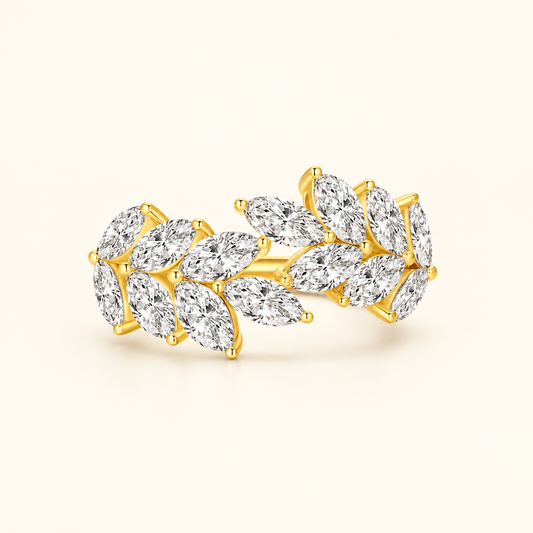 The Marquise Diamond Brilliance Custom Ring in 14K yellow gold - Future Jewelry