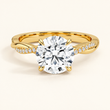 Classic Brilliance, Round Diamond Engagement Ring, White Gold