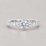 The Emerald Diamond Glamour Ring, White Gold