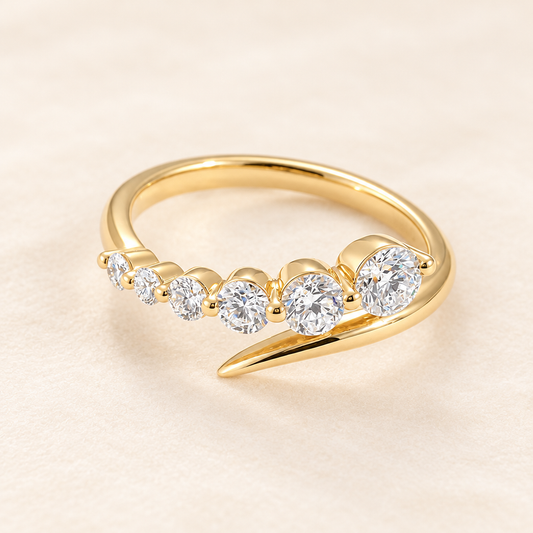 The Graduate Radiance Lab Grown Diamond Ring in Solid Gold in 14K yellow gold - Future Jewelry
