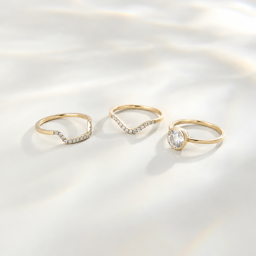 The Timeless Custom Classic Ring in 14K with Lab Grown Diamonds in yellow gold - Future Jewelry