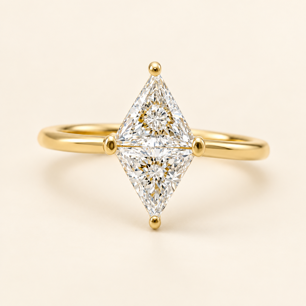 3 Carat Lab-Grown Diamond Engagement Ring in 18K Yellow Gold - Future Jewelry