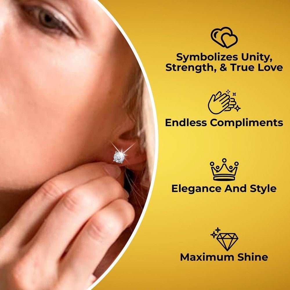 IGI Certified 0.5 to 1 Carat Lab Grown Diamond Stud Earrings for Women And Men In Platinum Or Gold - Future Jewelry