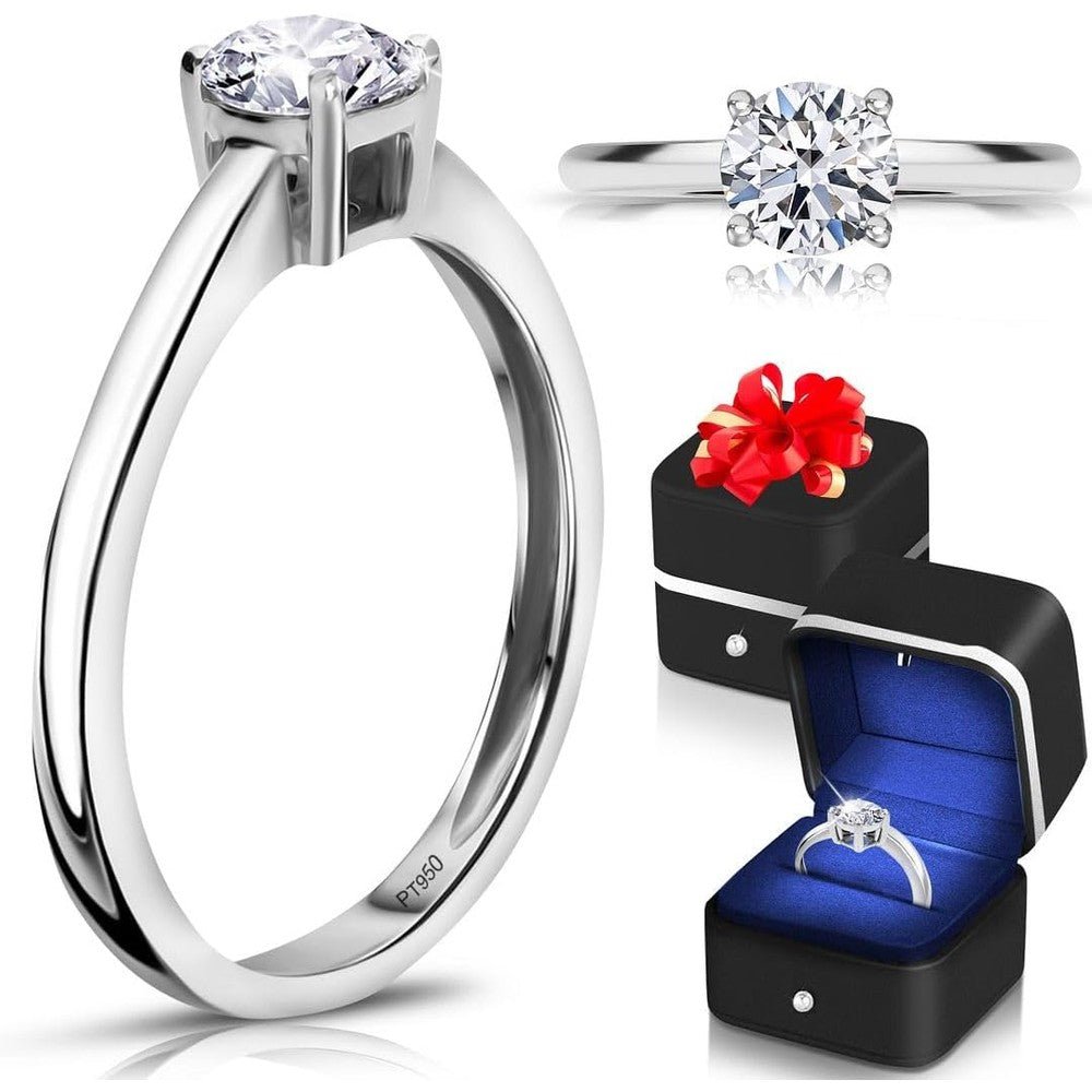 IGI Certified 0.5 to 4 Carat E - F VS Clarity Lab Grown Diamond Ring - Engagement Rings for Women & Men in Solid 14k Gold/Platinum/Silver Diamond Jewelry Birthday Gifts for Her - Future Jewelry