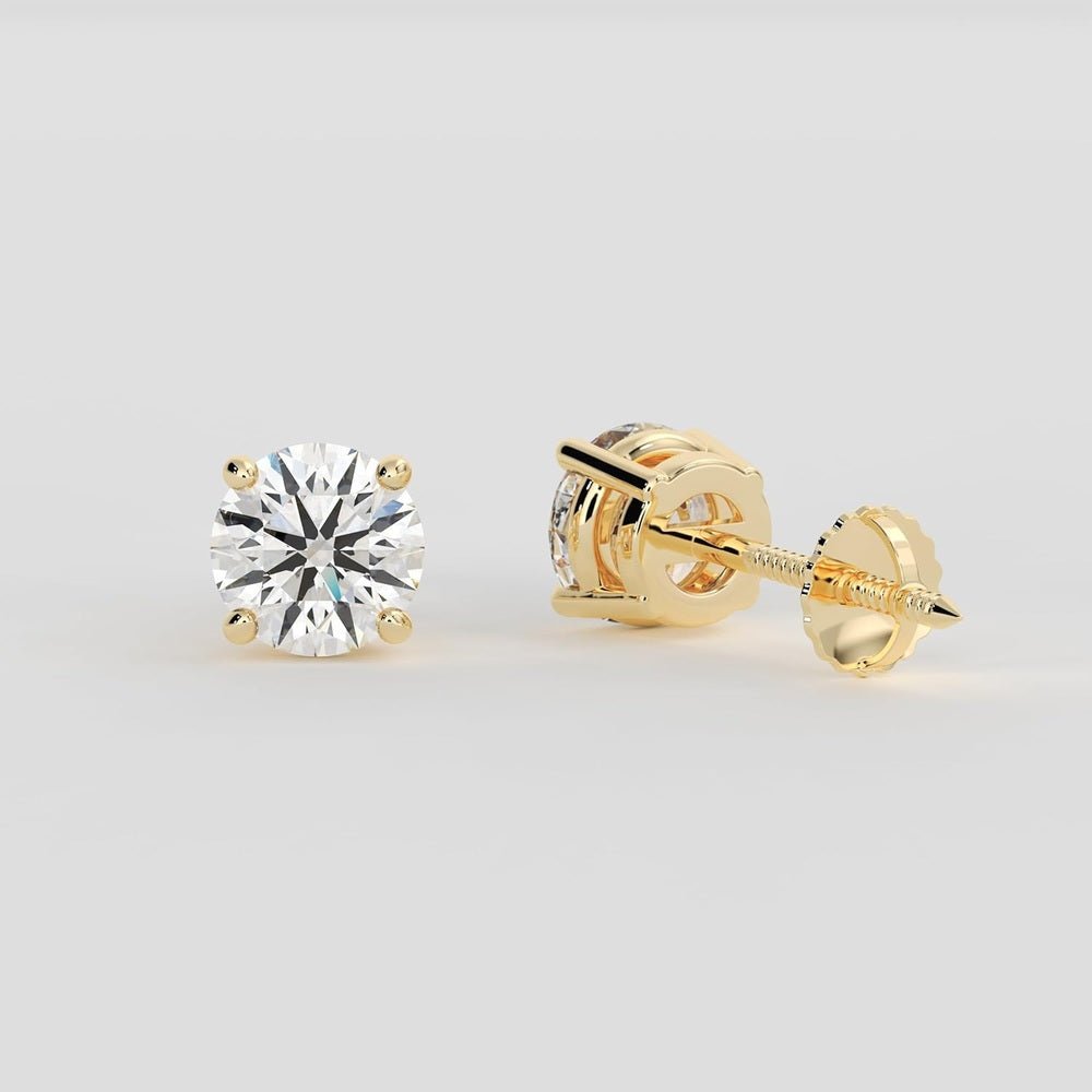 IGI Certified One Carat Lab Diamond Studs in 14K White Gold - Future Jewelry