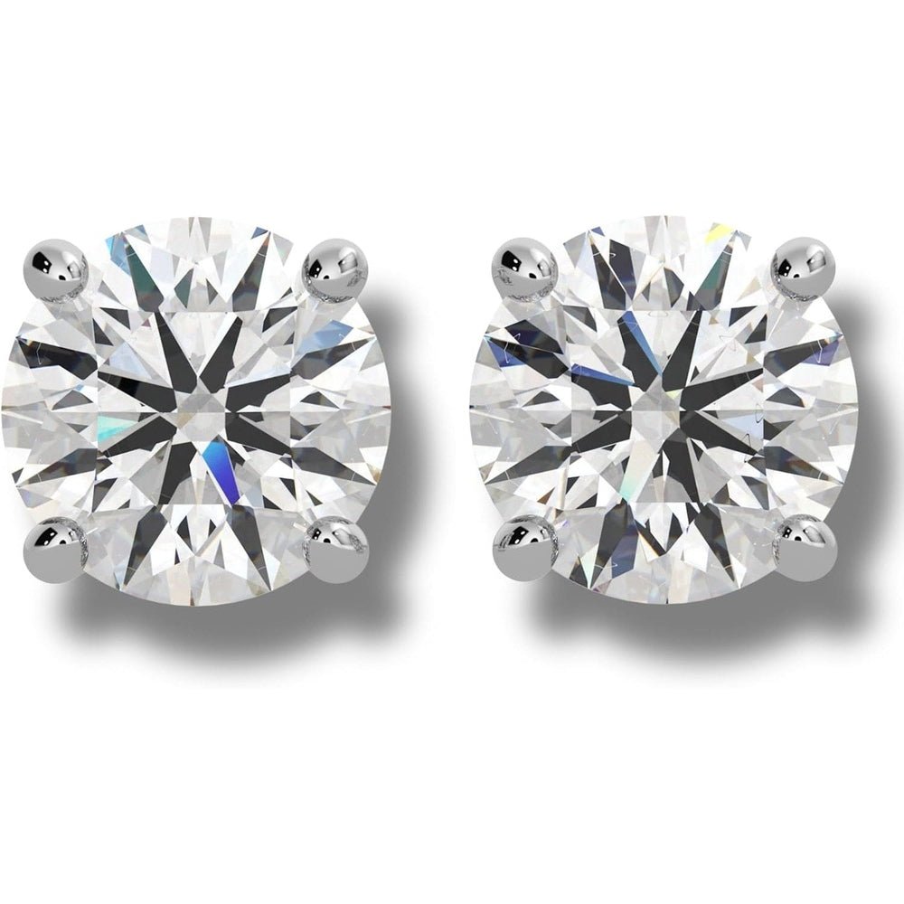 IGI Certified One Carat Lab Diamond Studs in 14K White Gold - Future Jewelry