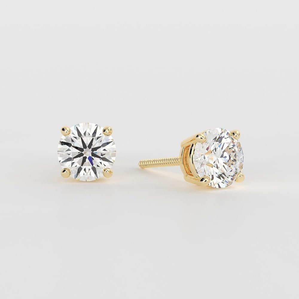 IGI Certified One Carat Lab Diamond Studs in 14K White Gold - Future Jewelry