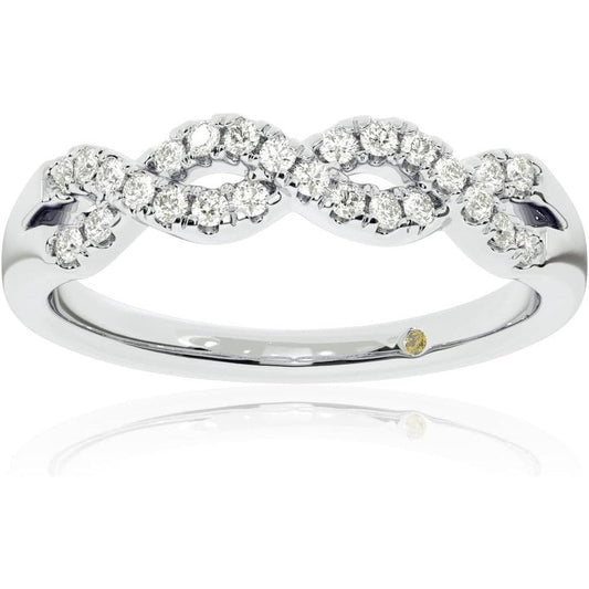 Infinity Lab Grown Diamond Ring in 14K White or Yellow Gold - Future Jewelry