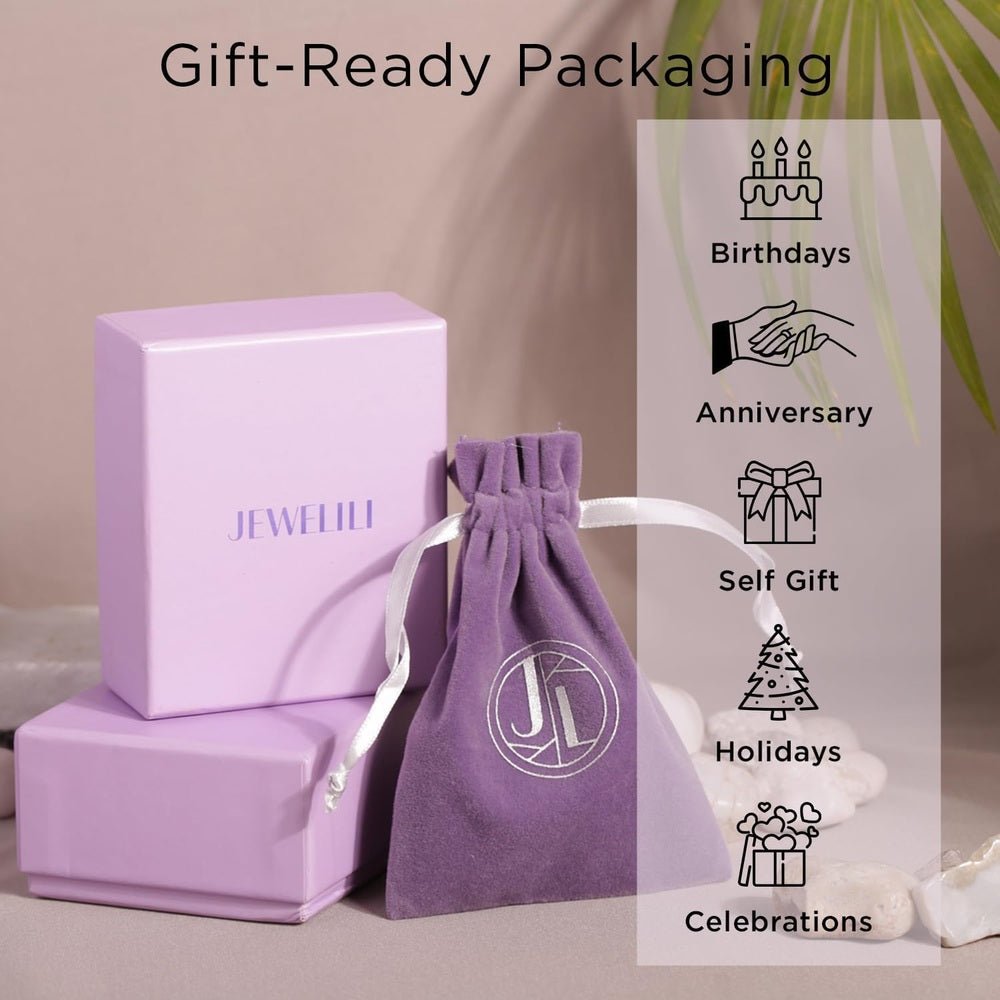 Jewelili 925 Sterling Silver Diamond Dangle Earrings for Women | 0.50 CTW | H Color I1 Clarity | Lab Grown Diamond Teardrop Earrings - Future Jewelry
