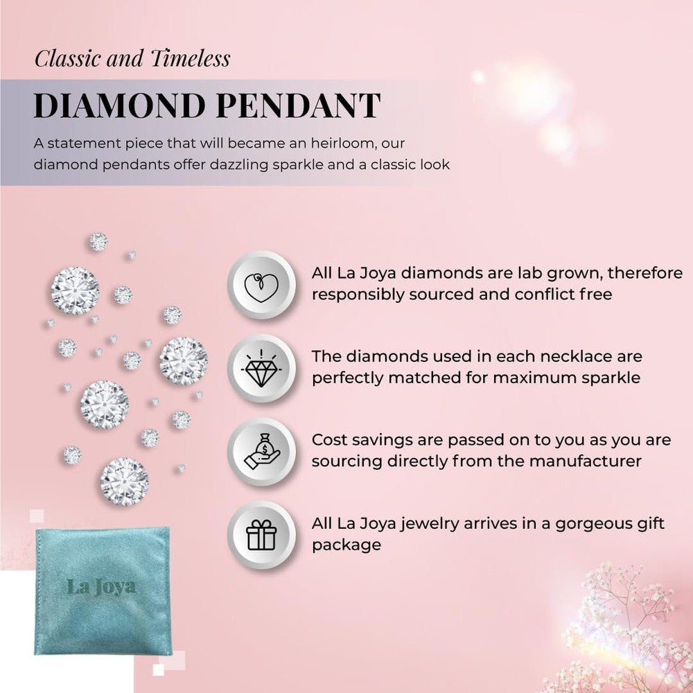 Lab Created Emerald and Lab Grown Diamond Halo Necklace for Women | 10K Solid Floating White Gold Diamond Pendants - Future Jewelry