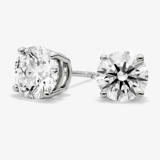 1–10 Carat Lab Grown Diamond Stud Earrings 14K Gold - Future Jewelry