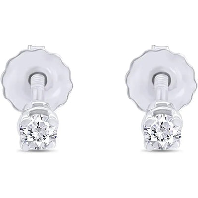 0.04 to 0.25 Carat Round Lab Grown Diamond Stud Earrings