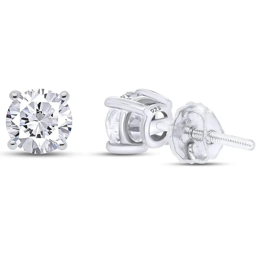 Lab Diamond Stud Earrings 0.04-0.25 Carat Round Cut - Future Jewelry