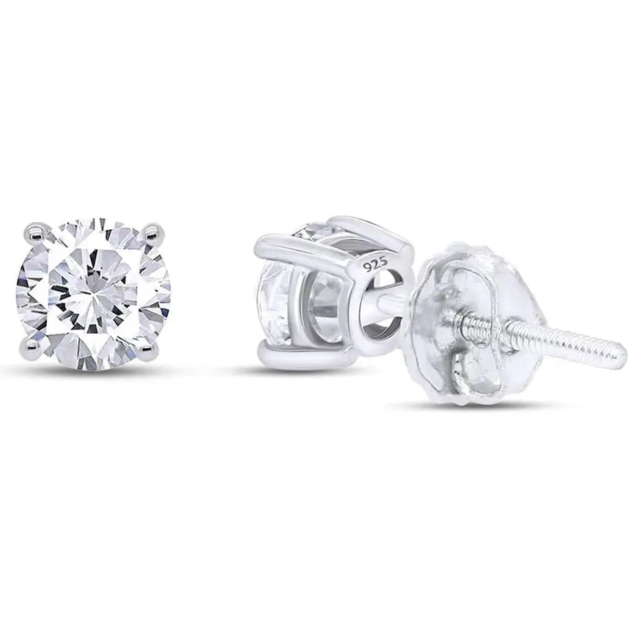 Lab Diamond Stud Earrings 0.04-0.25 Carat Round Cut - Future Jewelry