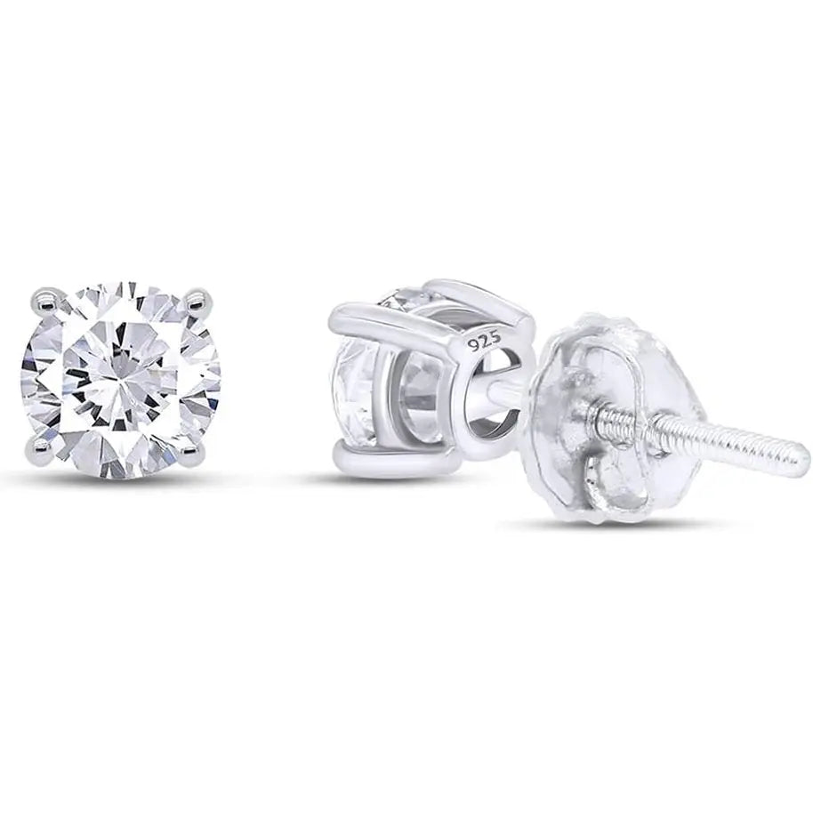 Lab Diamond Stud Earrings 0.04-0.25 Carat Round Cut - Future Jewelry