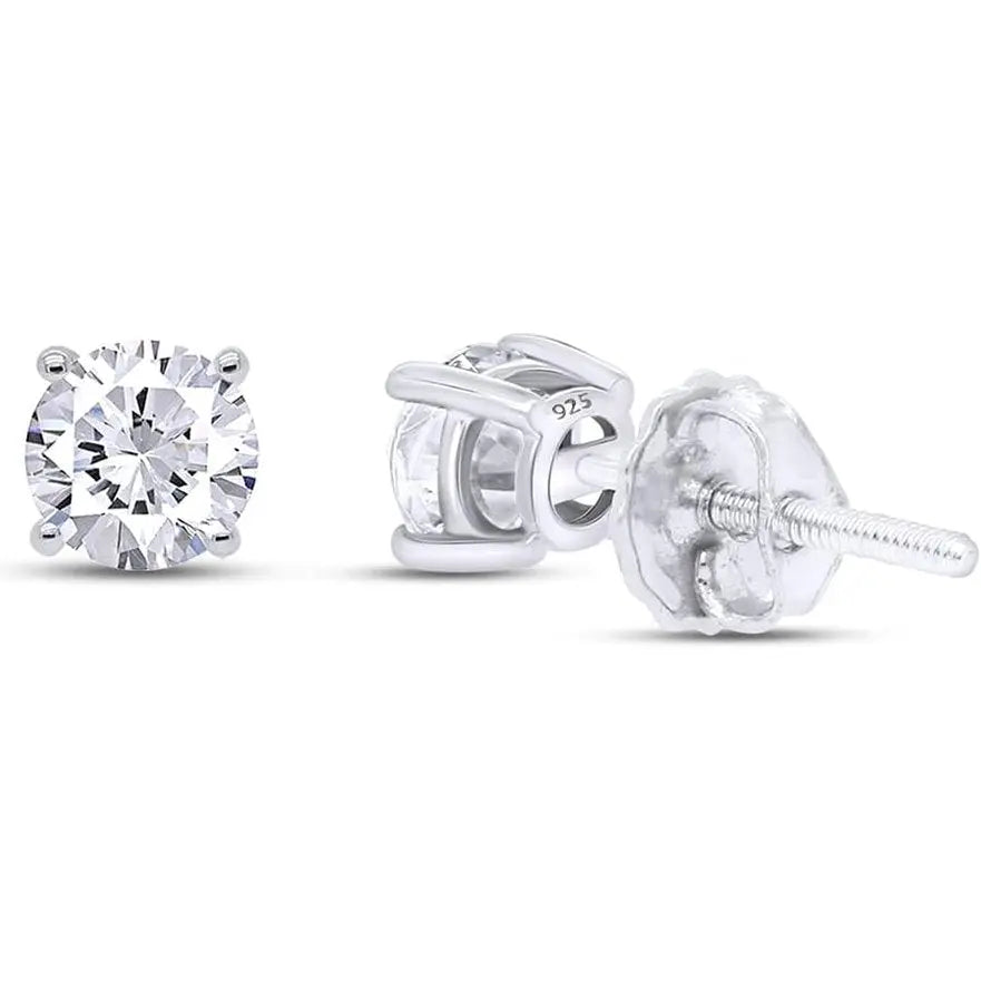 Lab Diamond Stud Earrings 0.04-0.25 Carat Round Cut - Future Jewelry