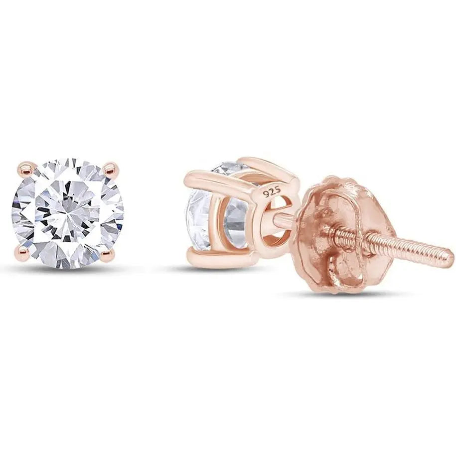 Lab Diamond Stud Earrings 0.04-0.25 Carat Round Cut - Future Jewelry