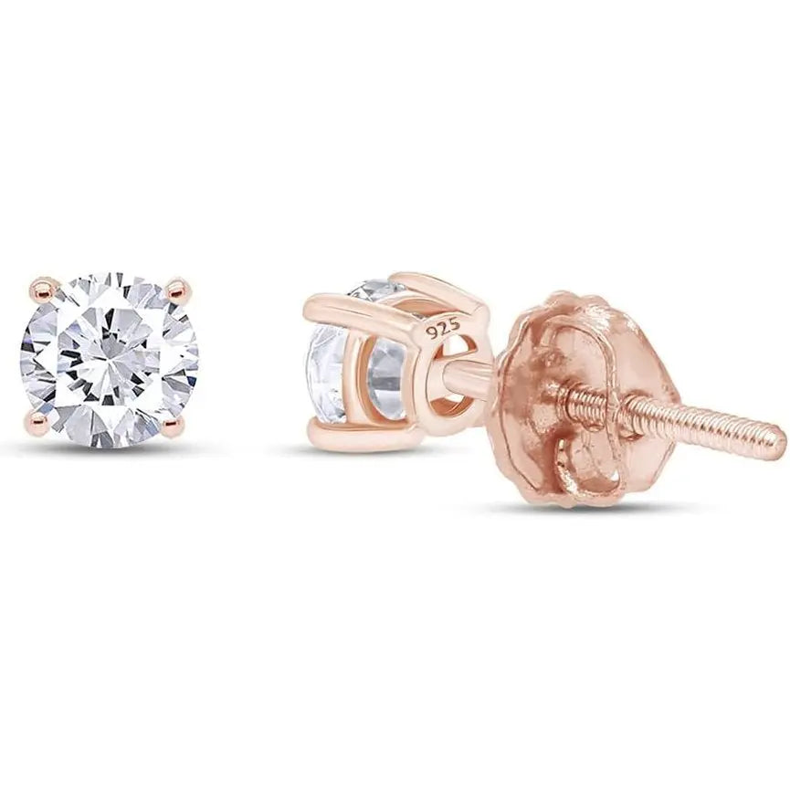 Lab Diamond Stud Earrings 0.04-0.25 Carat Round Cut - Future Jewelry
